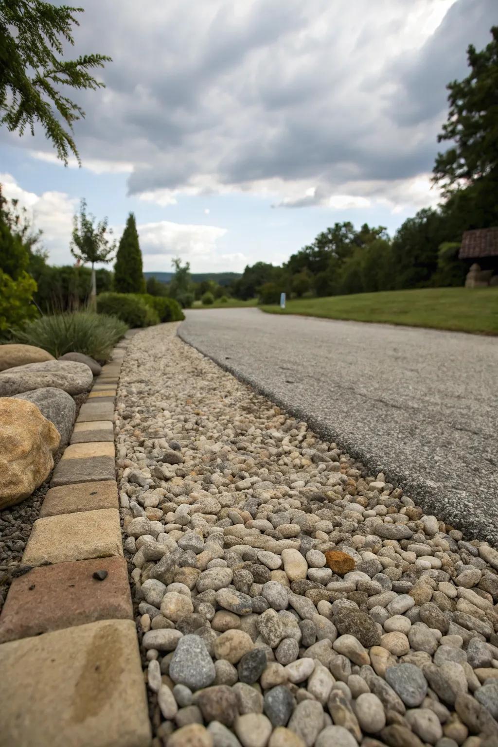 Mixed materials offer a dynamic and personalized entrance.