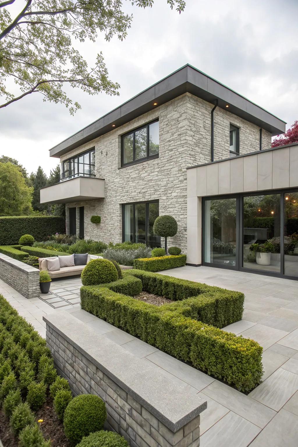 Textured PVC panels offer a natural look at a low cost.