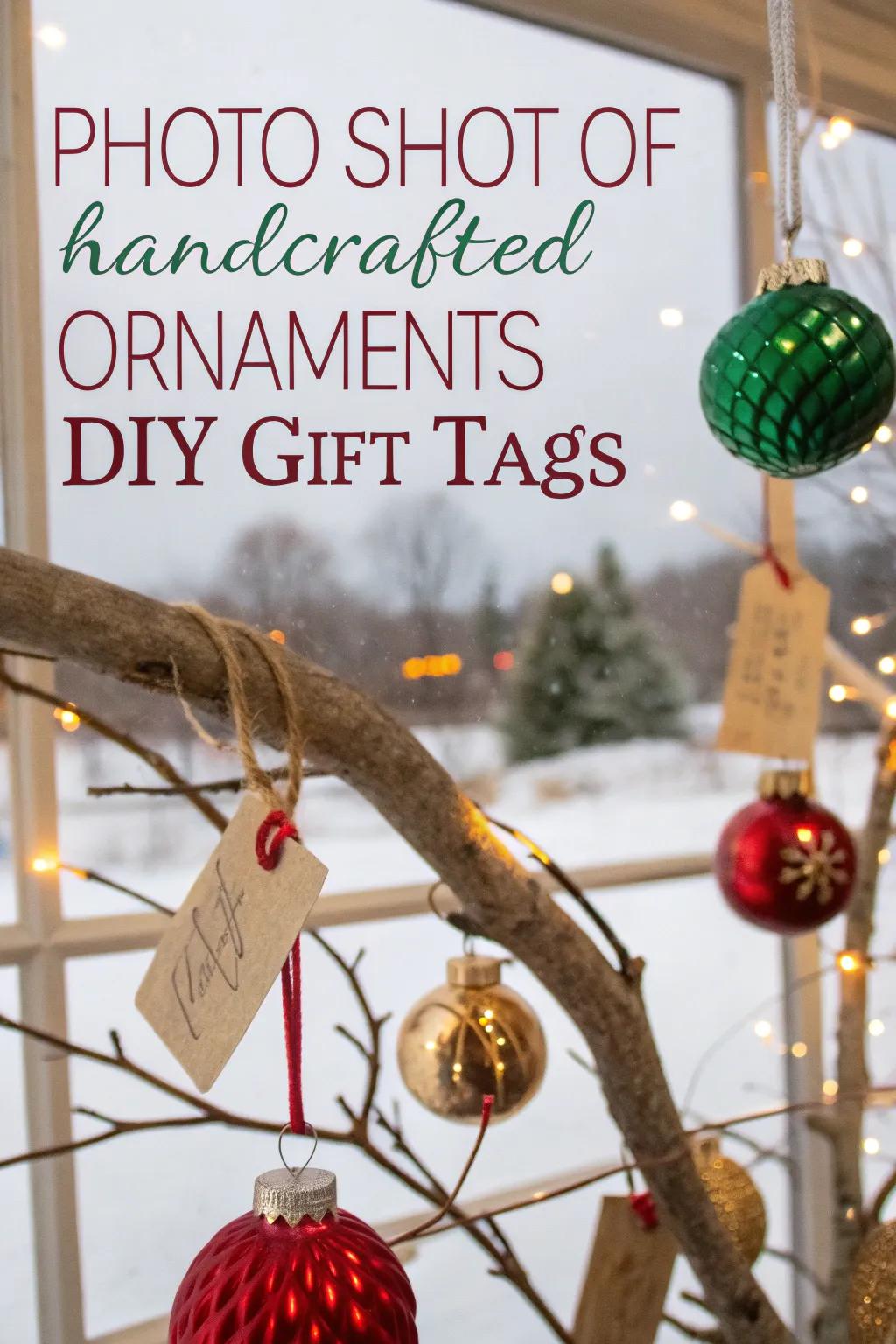 Handcrafted details add a personal touch to your holiday decorations.
