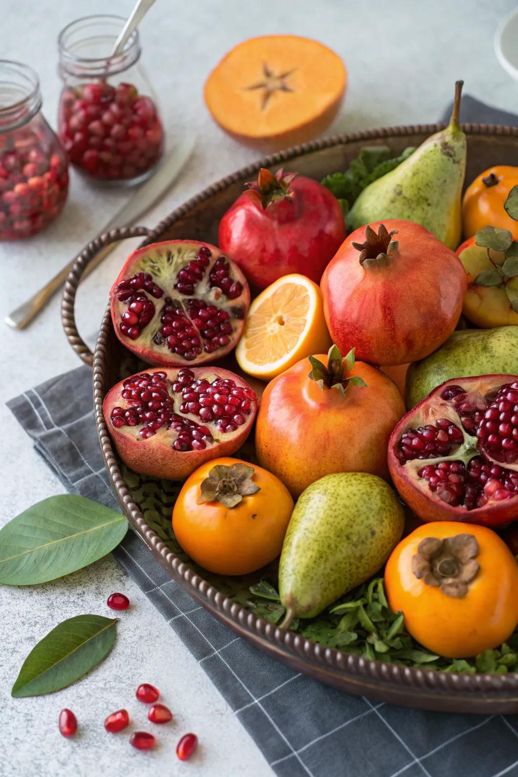 Nutritious and stunning winter fruit dish.