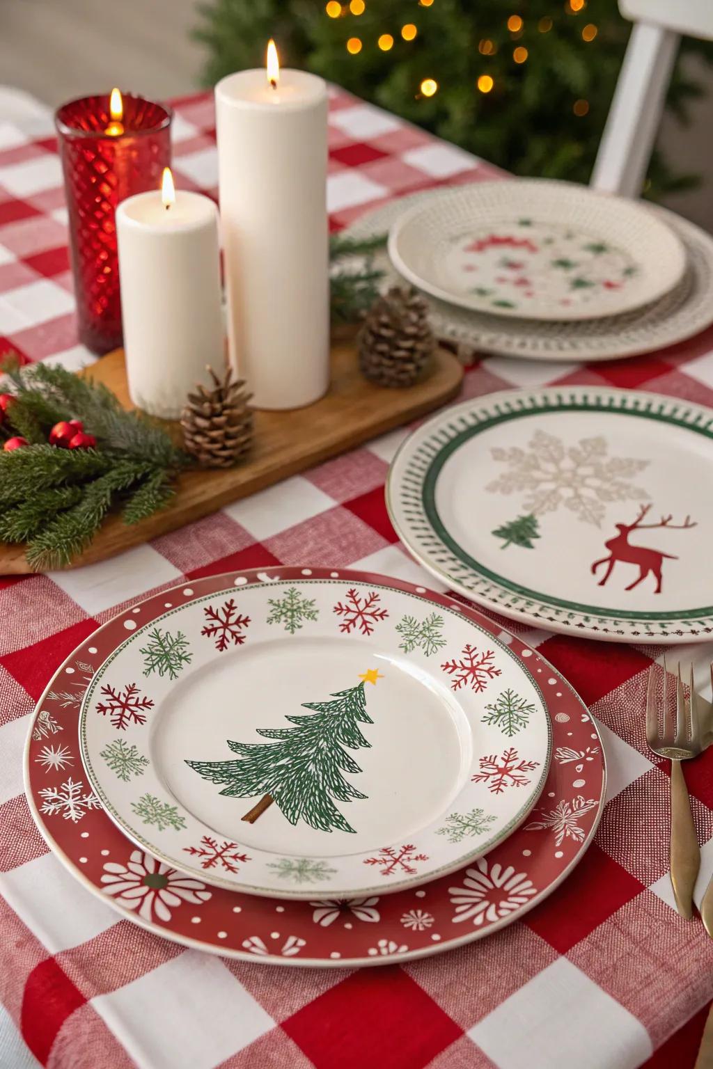 Ornamental dishes contribute style and service on the table.