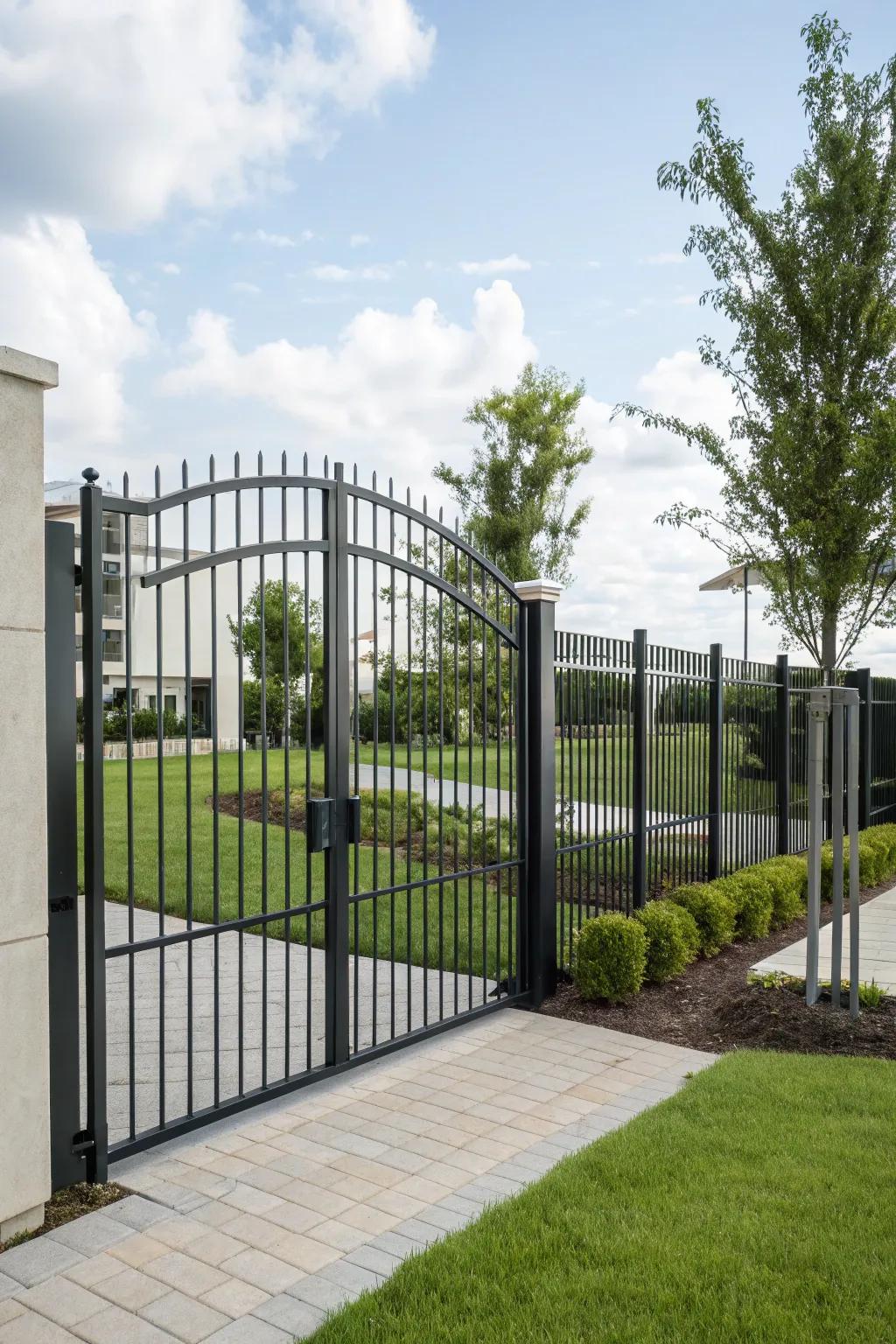 Practical entrances provide security with a dash of style.