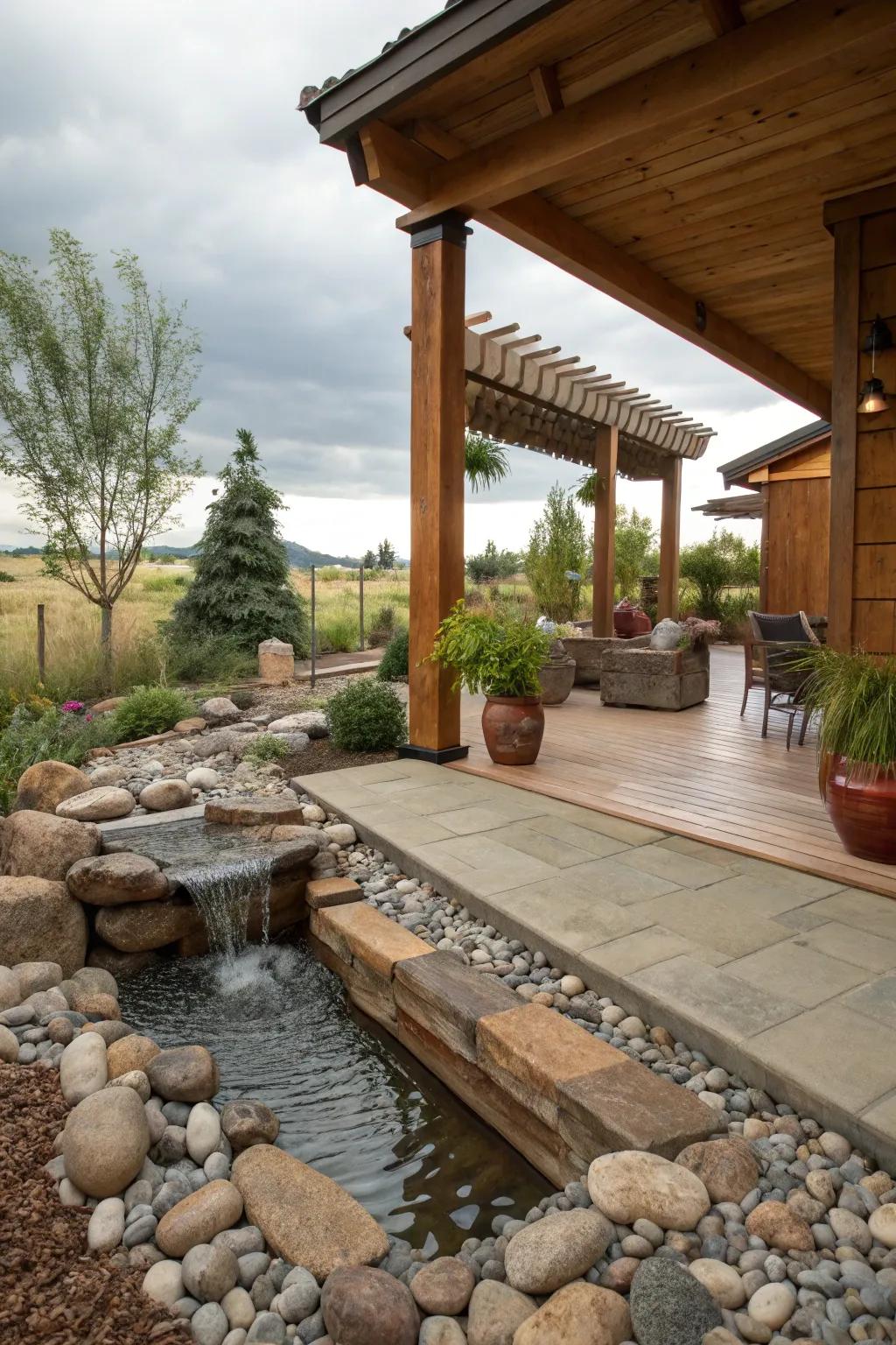 A Zen corner offers peace and meditation.