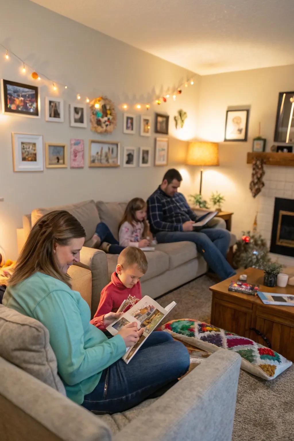 Home settings provide a personal and intimate backdrop for family images.