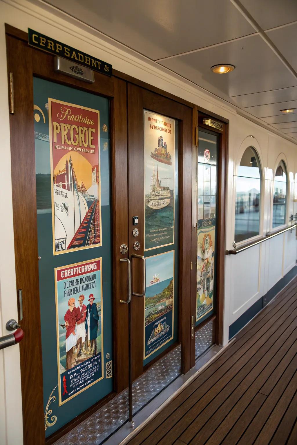Embody the essence of classic travel with vintage advertisements.