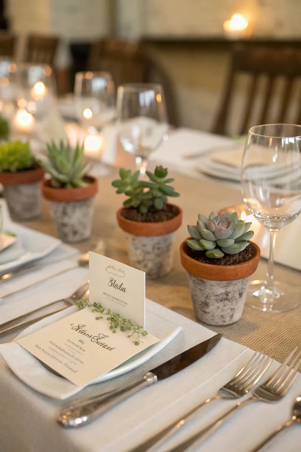Unique location cards that serve as presents.