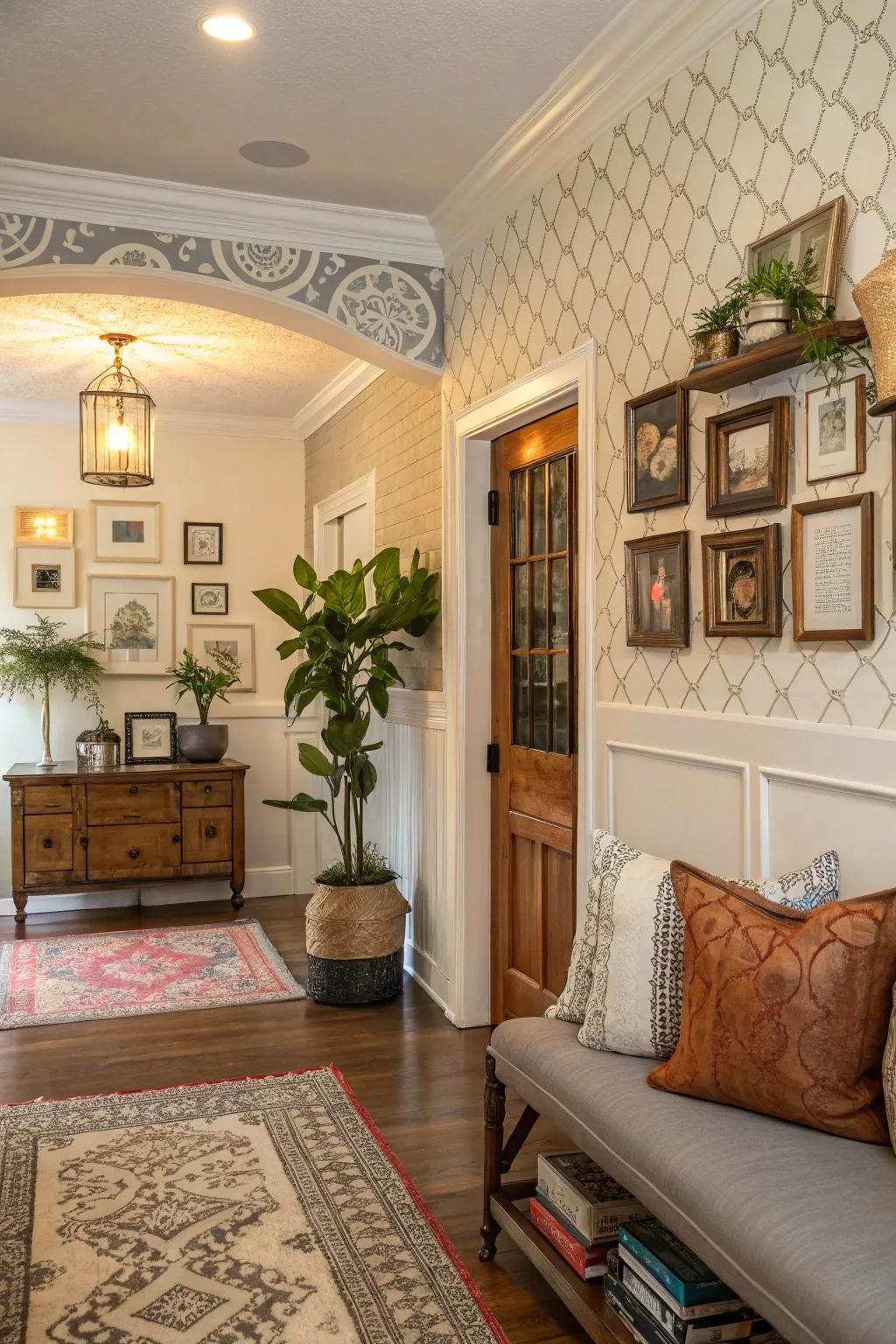 Custom patterns make your entryway truly personal.
