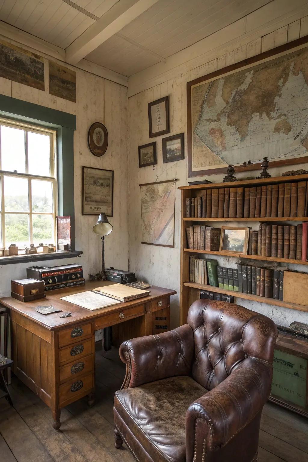 Antique items that inject personality and appeal.