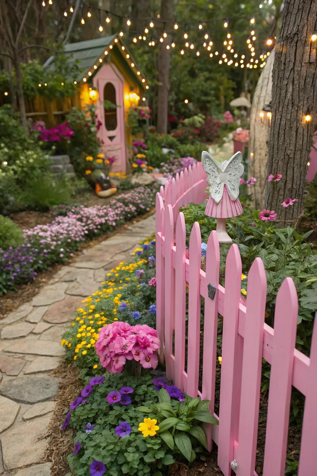 Rose fences add a whimsical and playful touch to gardens.