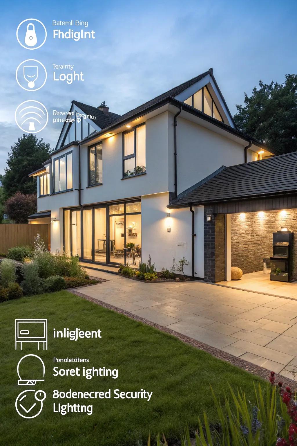 A smart front extension is equipped with modern tech.