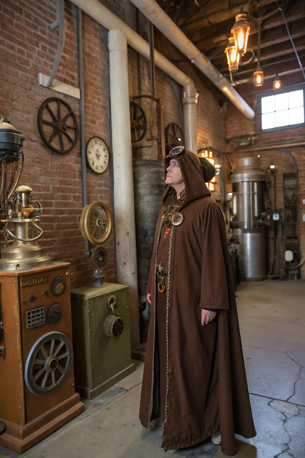 A clockwork trendsetter robe is spot-on for inventive spirits.