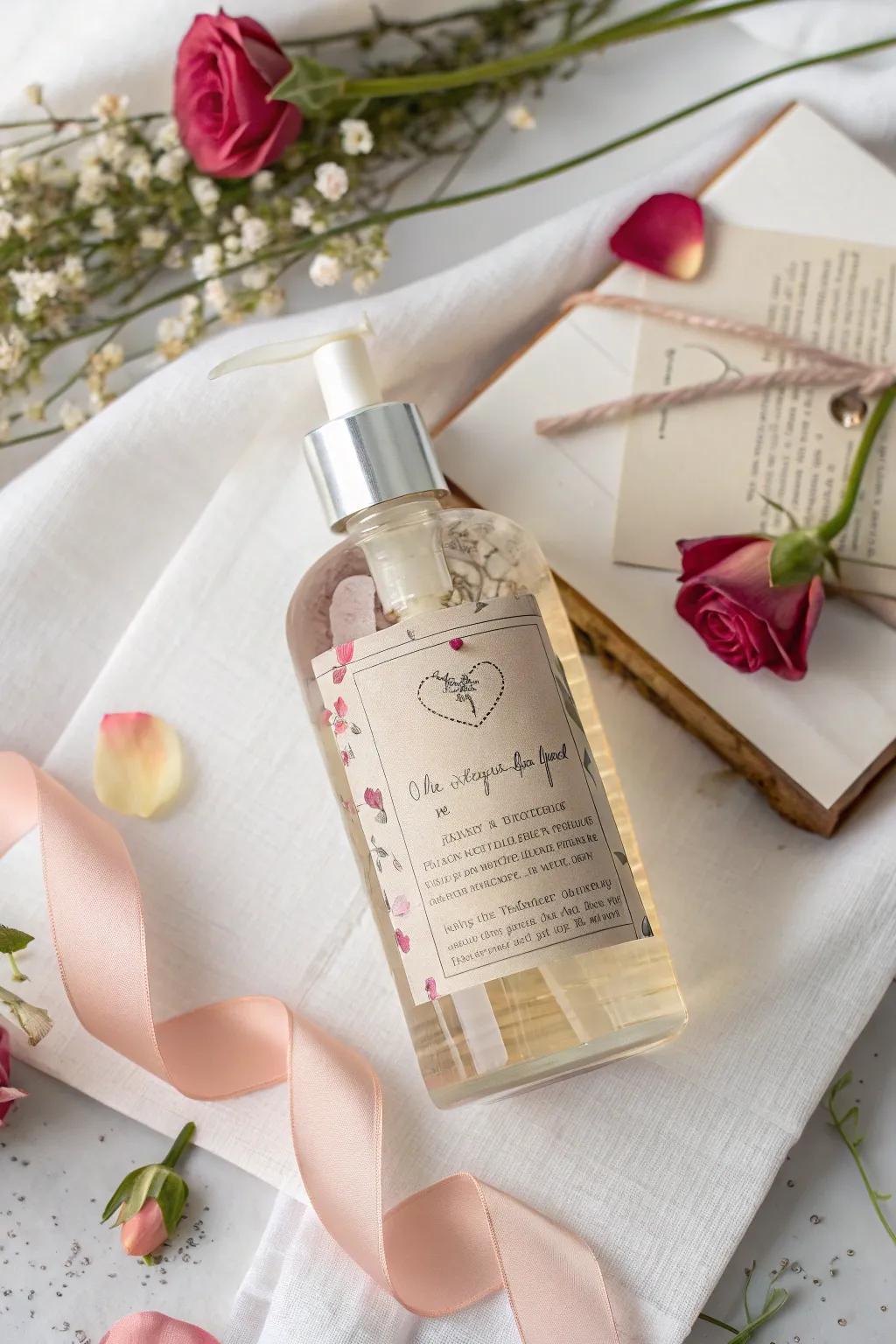 A surprise component concealed within the cleansing gel packaging.