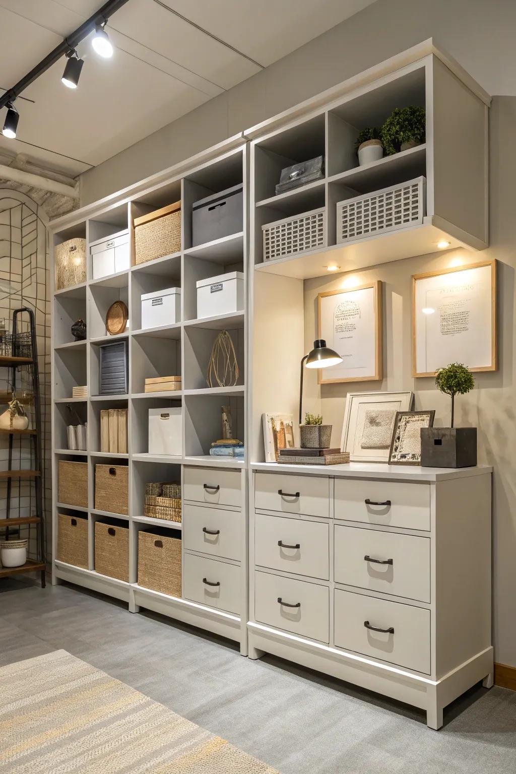 Smart storage solutions merge panache and practicality.