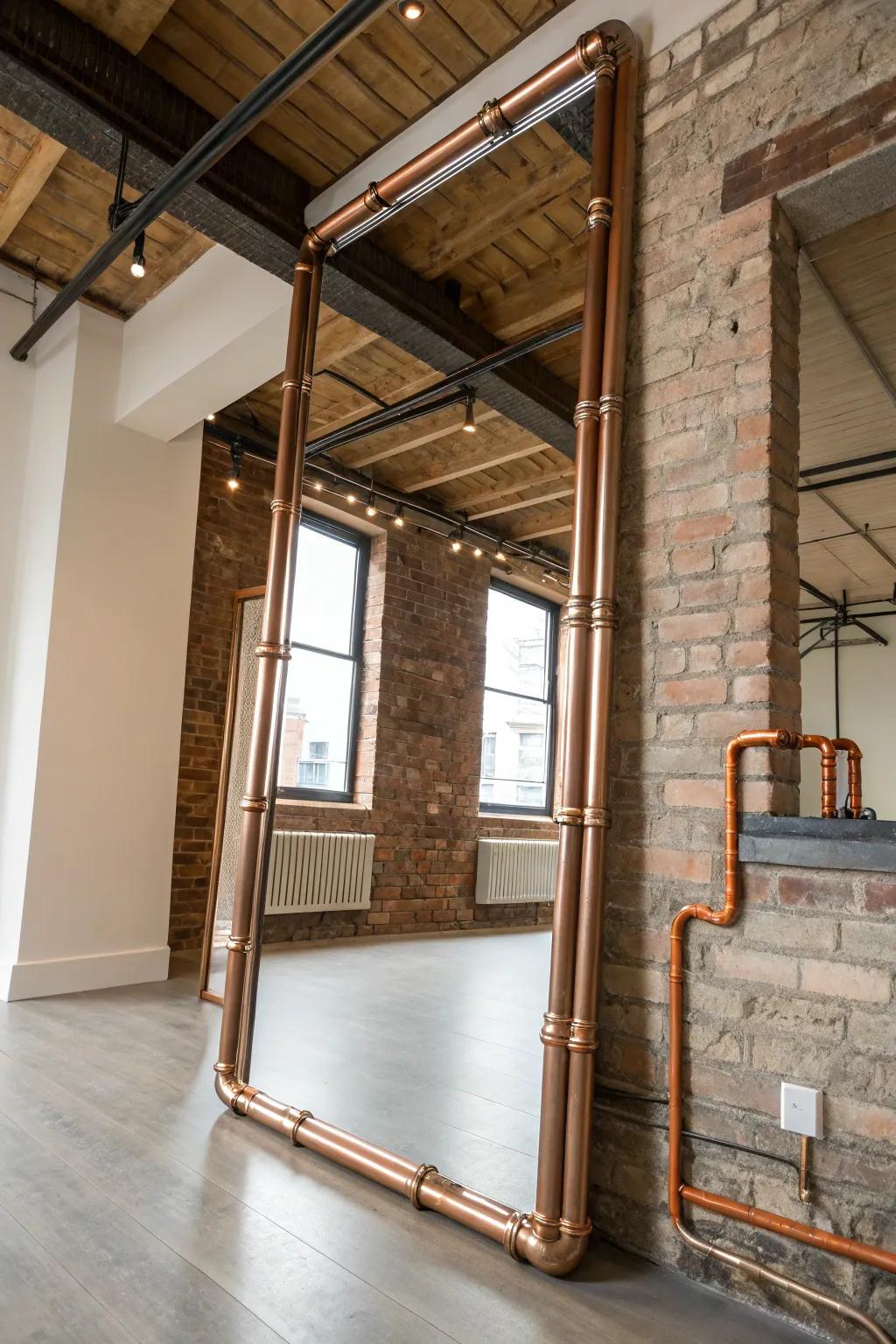 Unforeseen resources such as copper can contribute a singular twist to mirror embellishment.