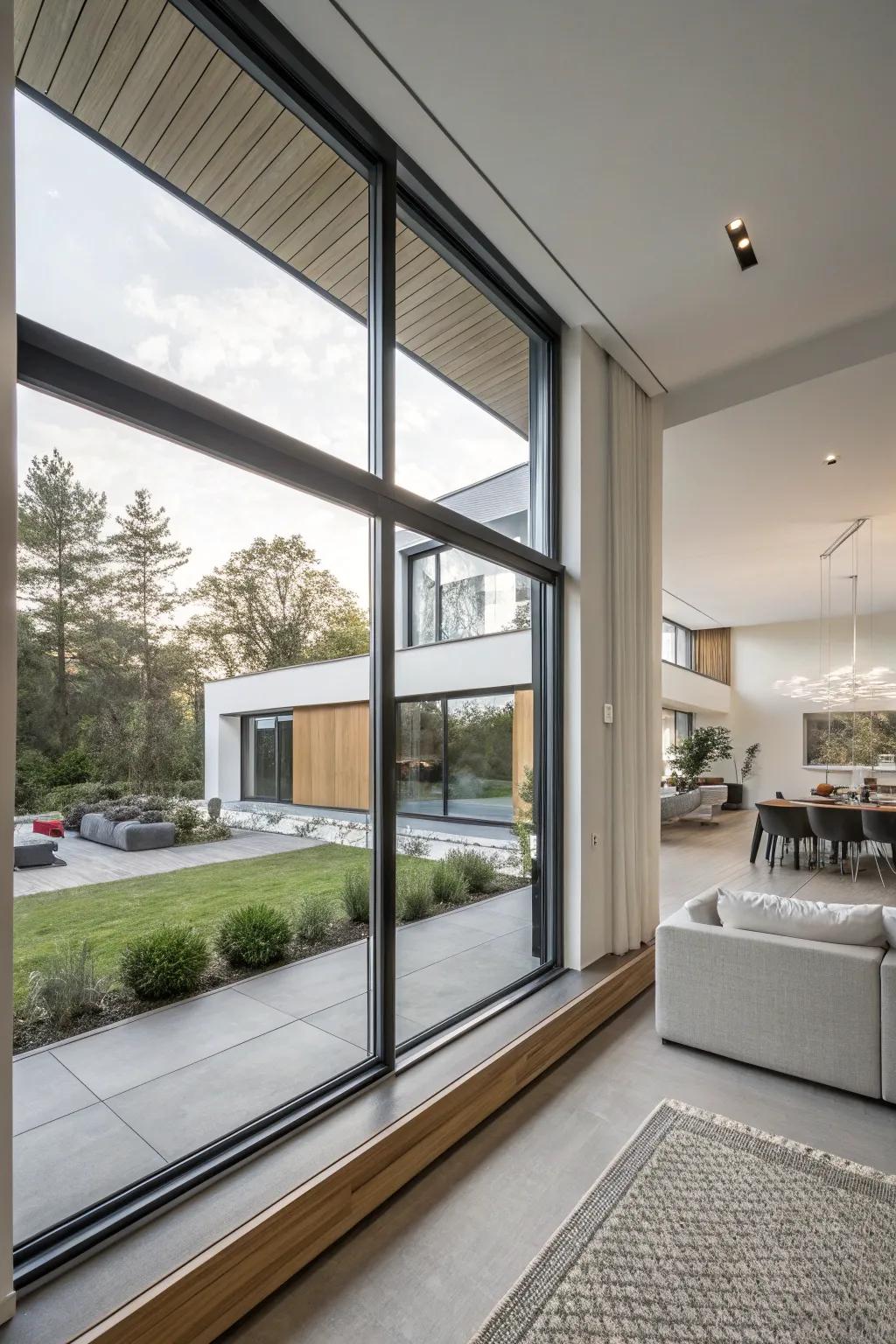Shielded panels provide efficient and sleek insulation.