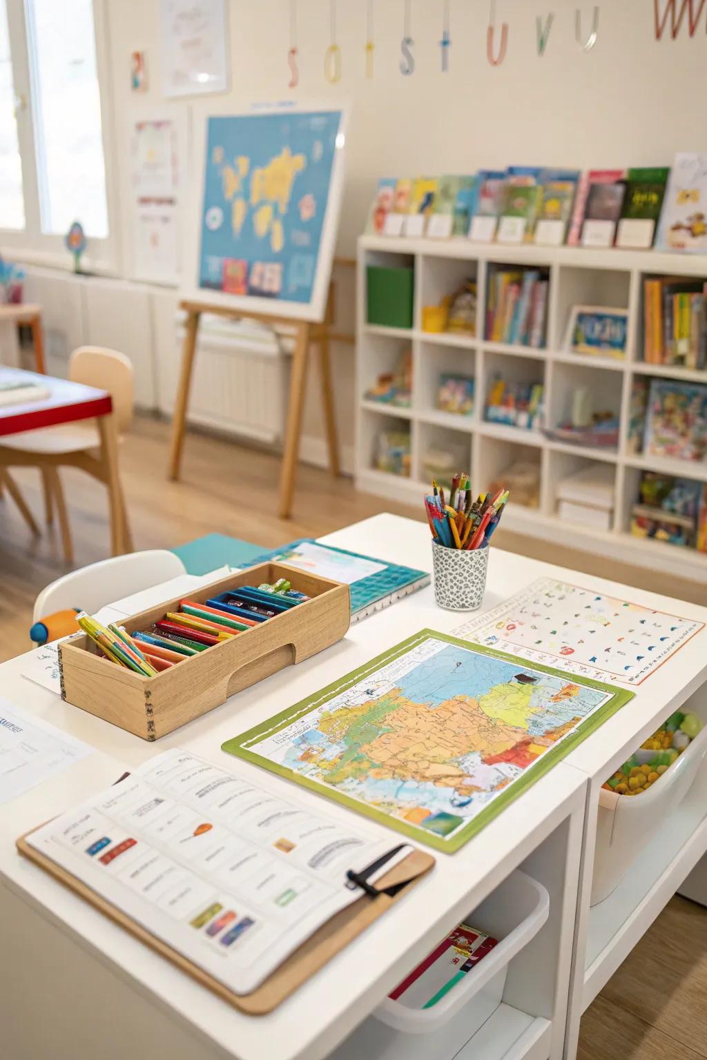 Educational decor can spark curiosity and learning.
