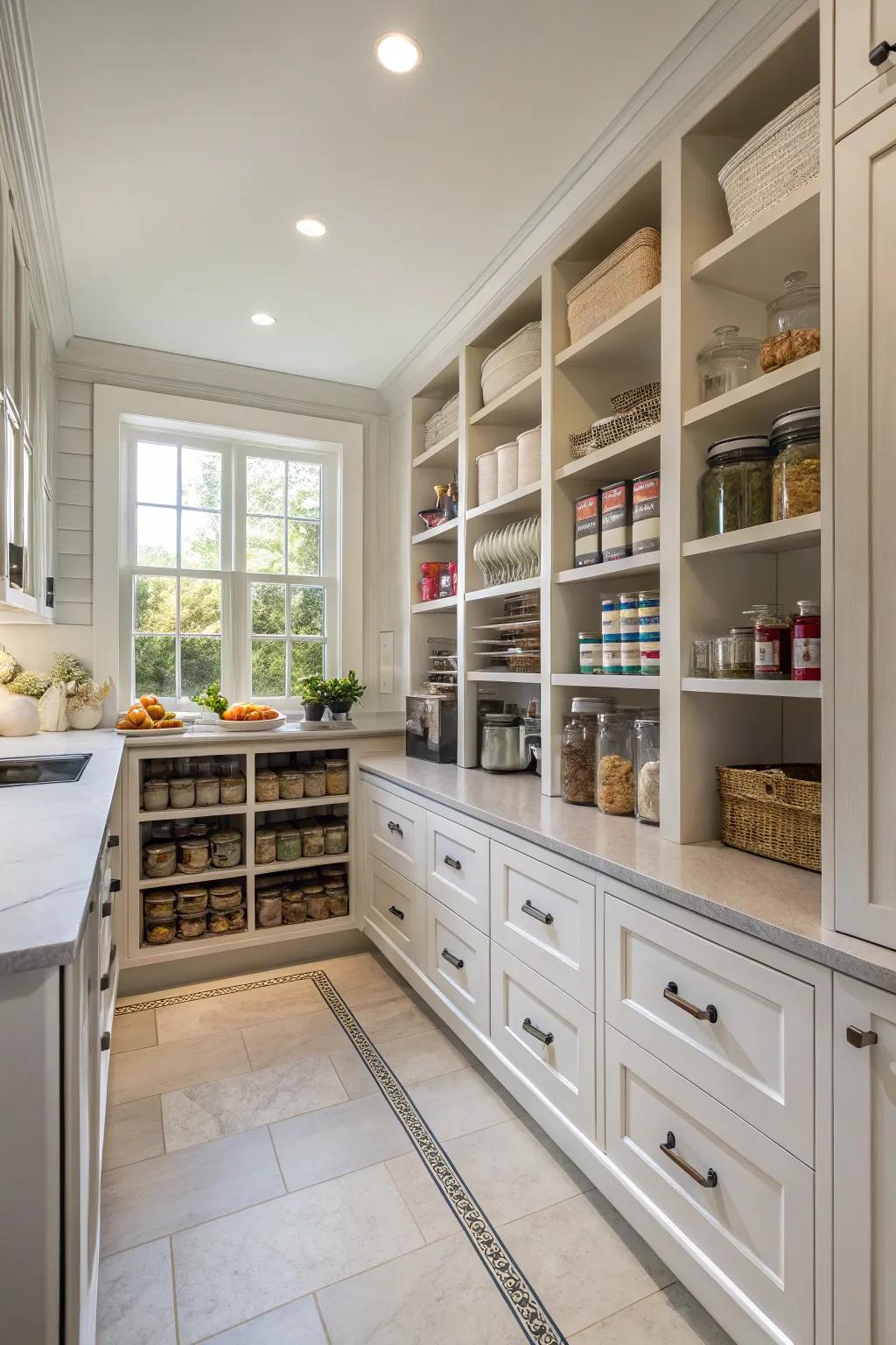 A prep area enhancing kitchen efficiency.