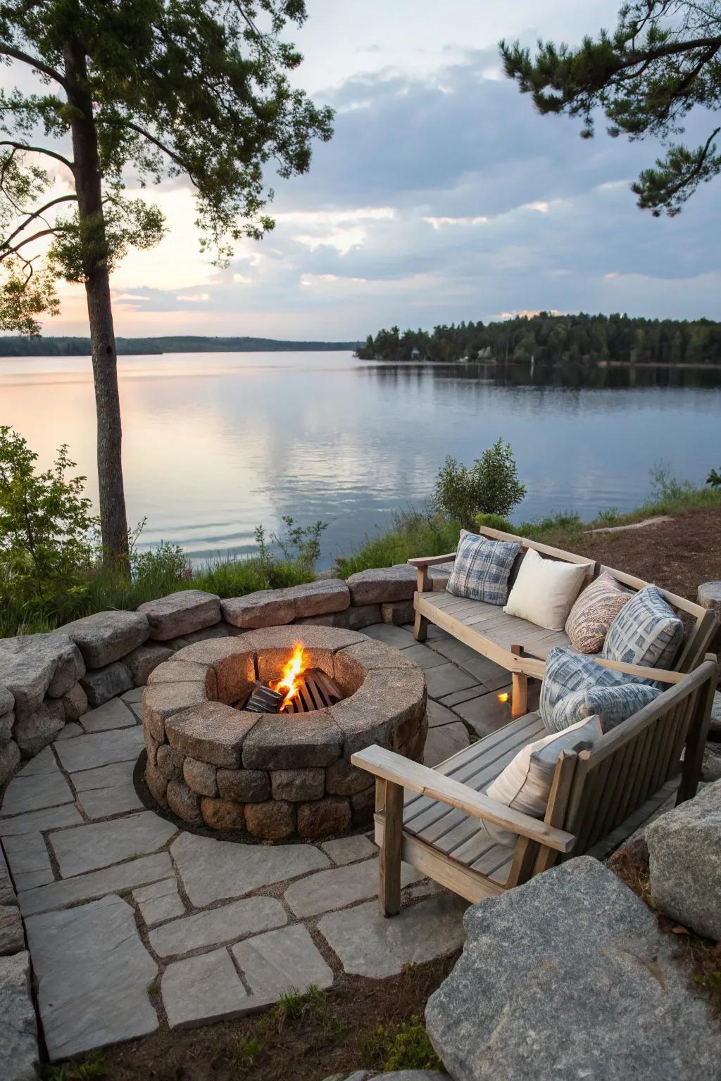 A wind block ensures your fire pit experience is enjoyable, no matter the weather.