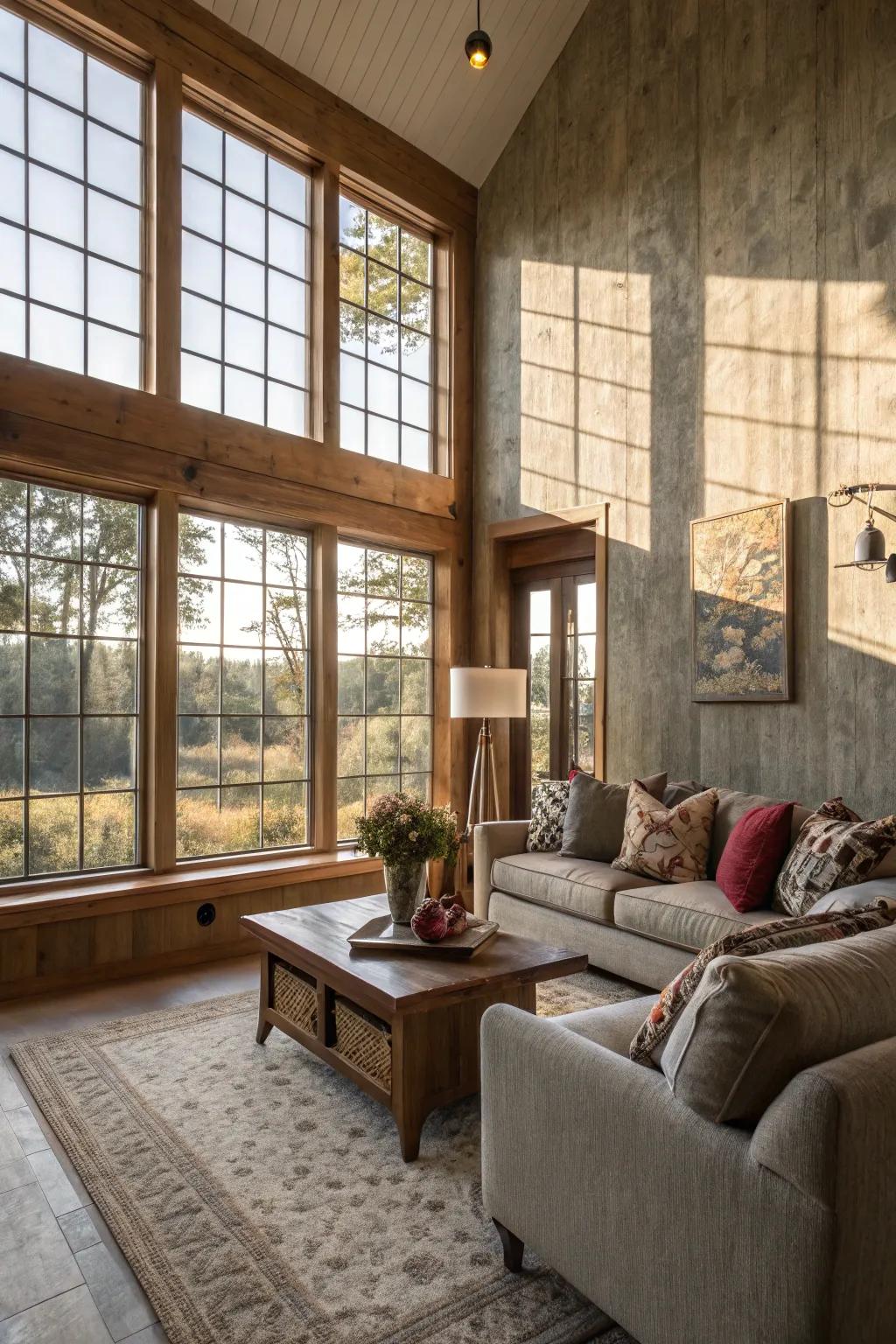 Textures imparting depth and warmth to a locale brimming with natural radiance.