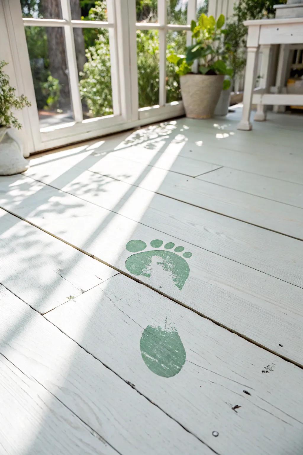 Follow the fun path of leprechaun tracks for a fun trip at home!