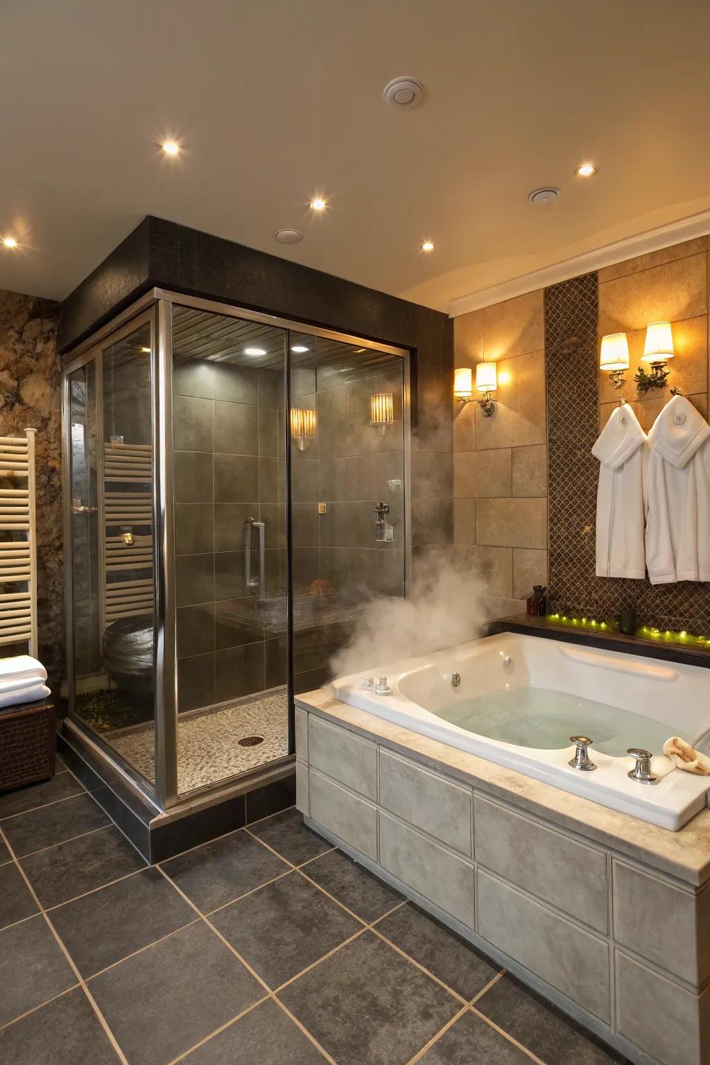 Spa-like features make your bathroom a retreat.