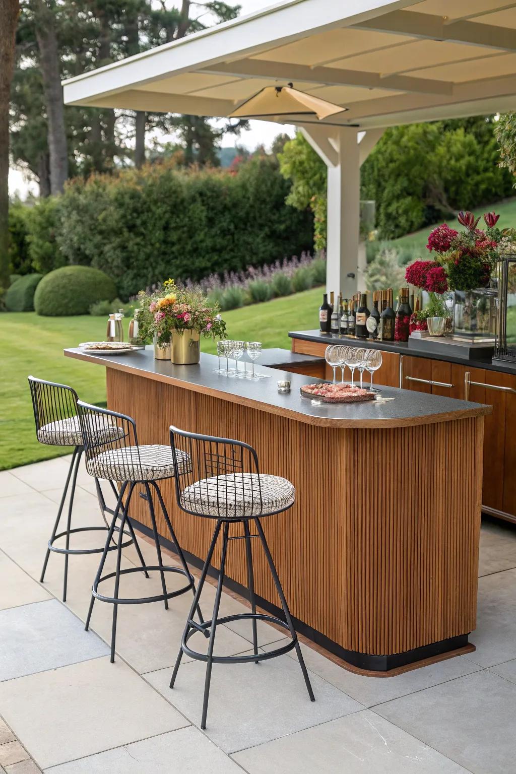 External bars are perfect for entertaining and mingling.
