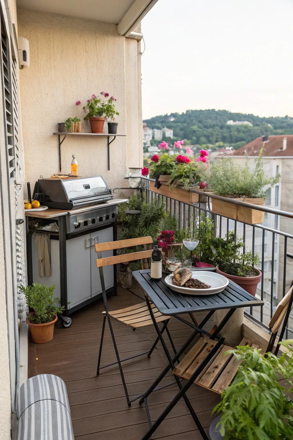 Cook and captivate with a practical outdoor kitchenette.