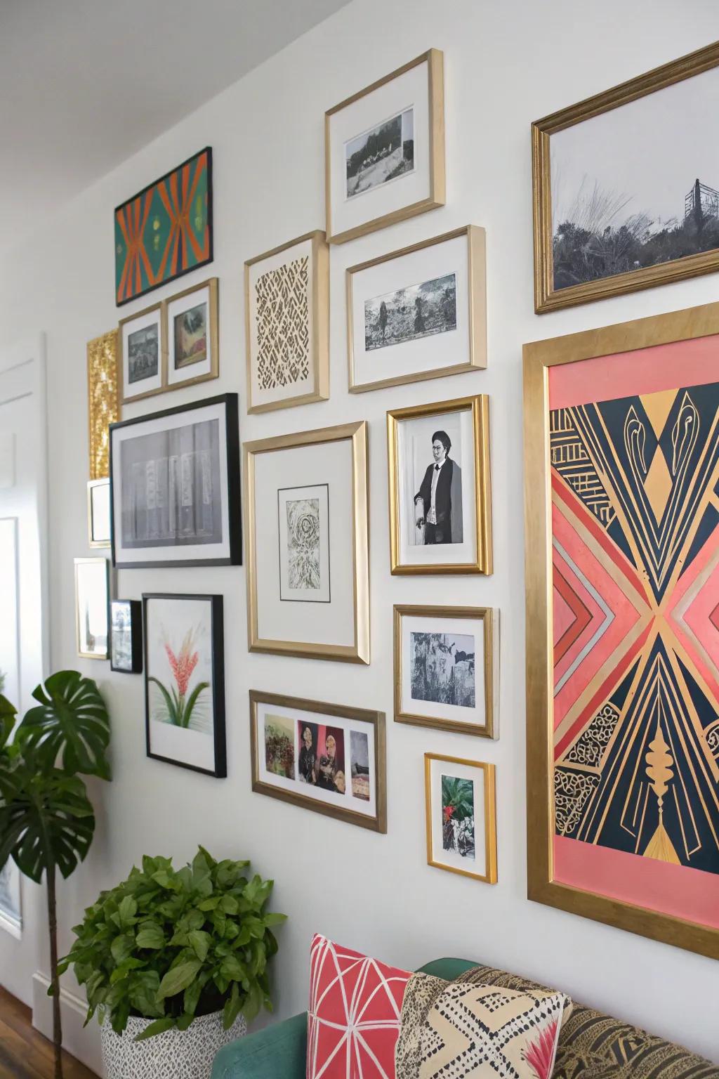 Unique art exhibits add personality and visual appeal.