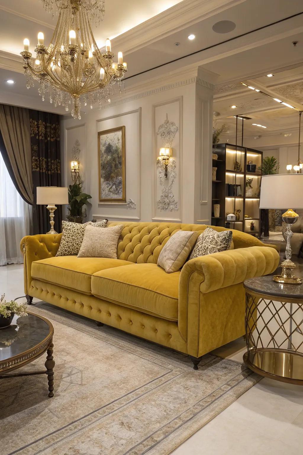 Velvet adds a touch of luxury and elegance.