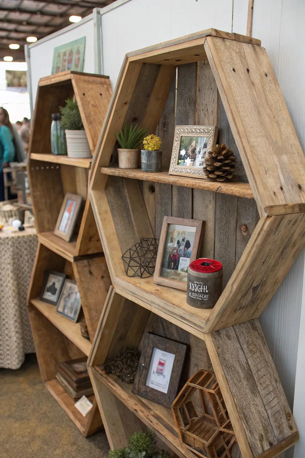 DIY octagon displays infuse a personal touch into your area.
