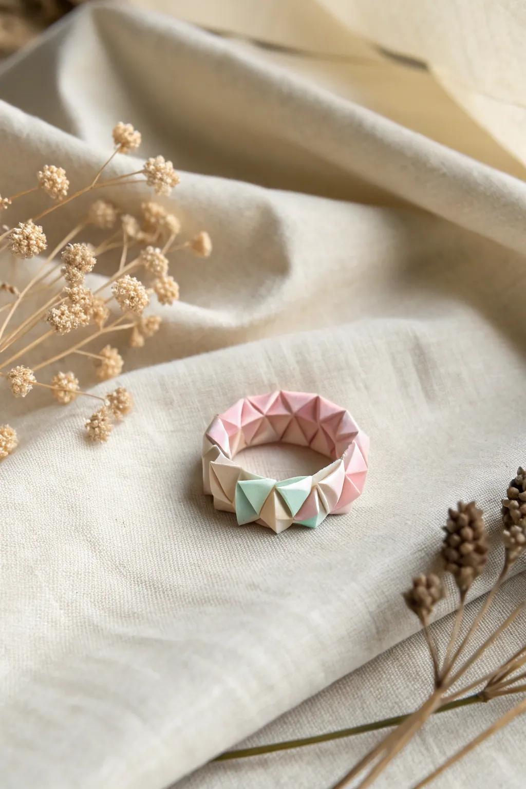 Mark Mother's Day through handcrafted elegance: Paper art bands that communicate volumes of affection.