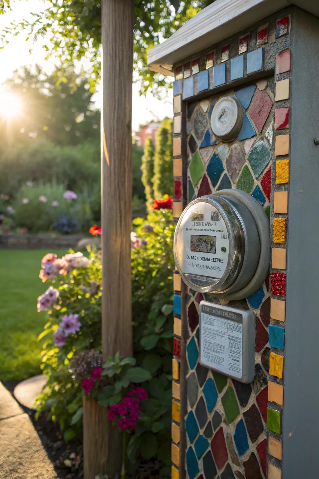 Mosaic blueprints transfigure your meter into a work of artistry.