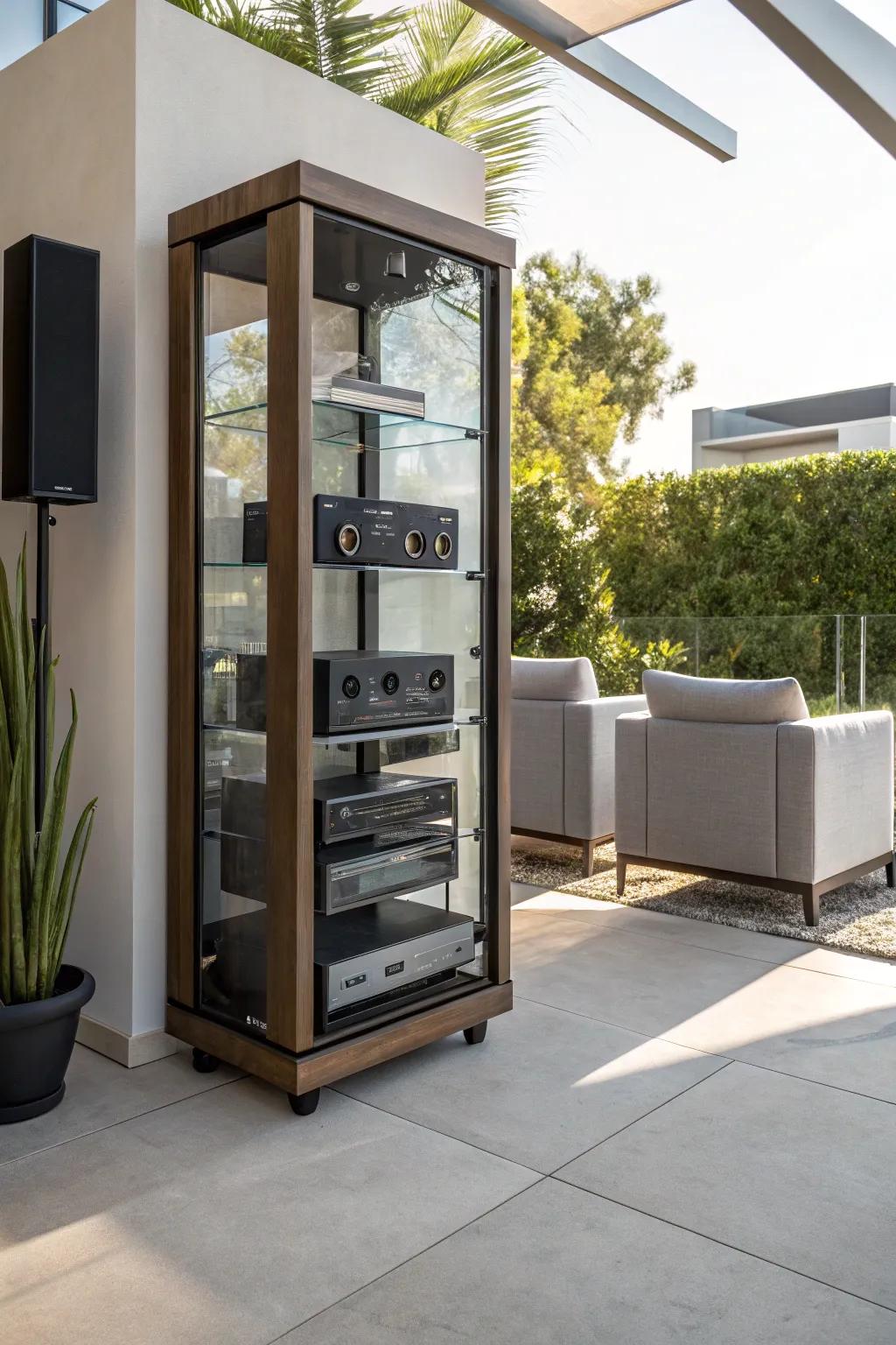 Display-style cases offer a stylish way to showcase and shield audio equipment.