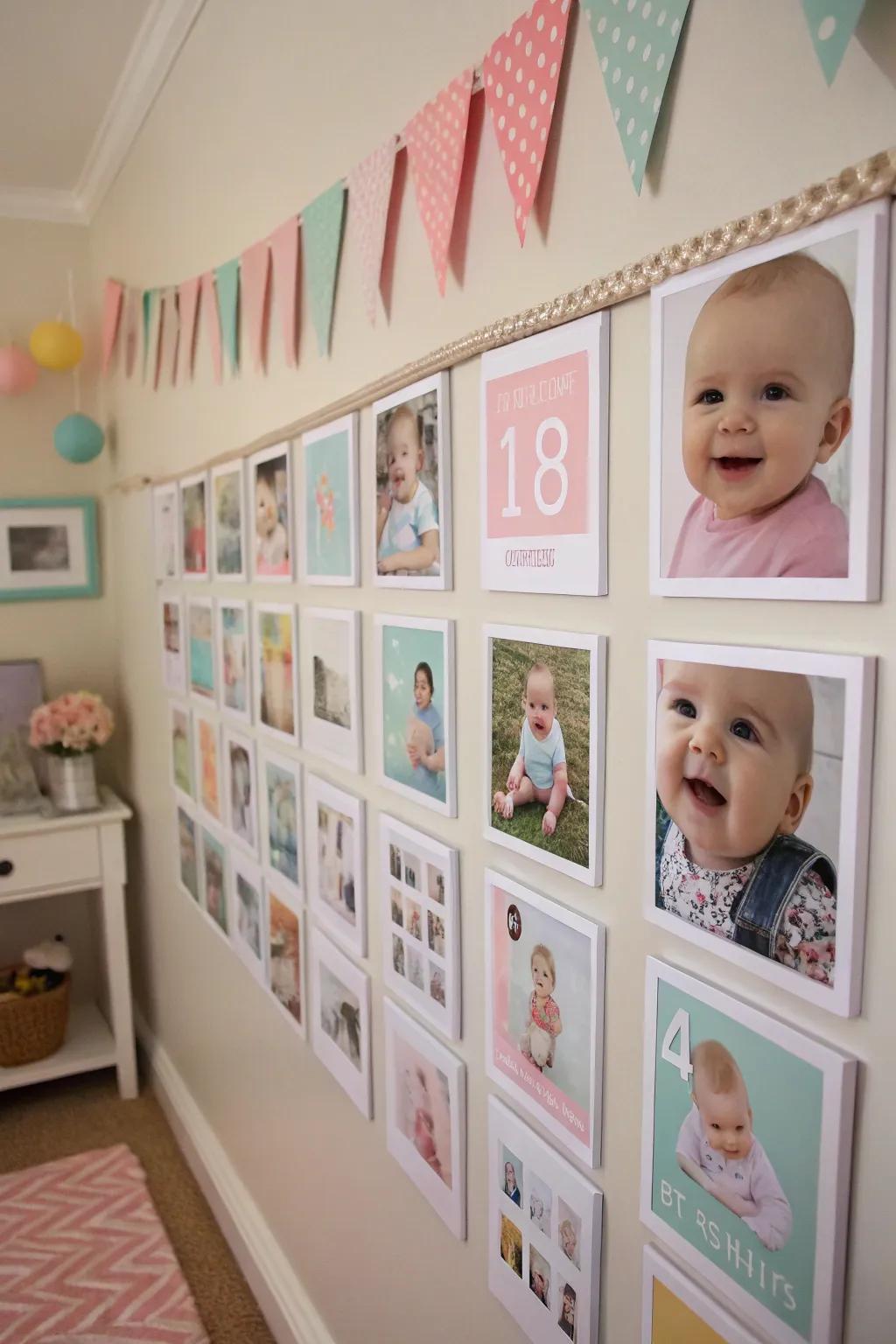 Capture baby’s first year with a dedicated photo collage.