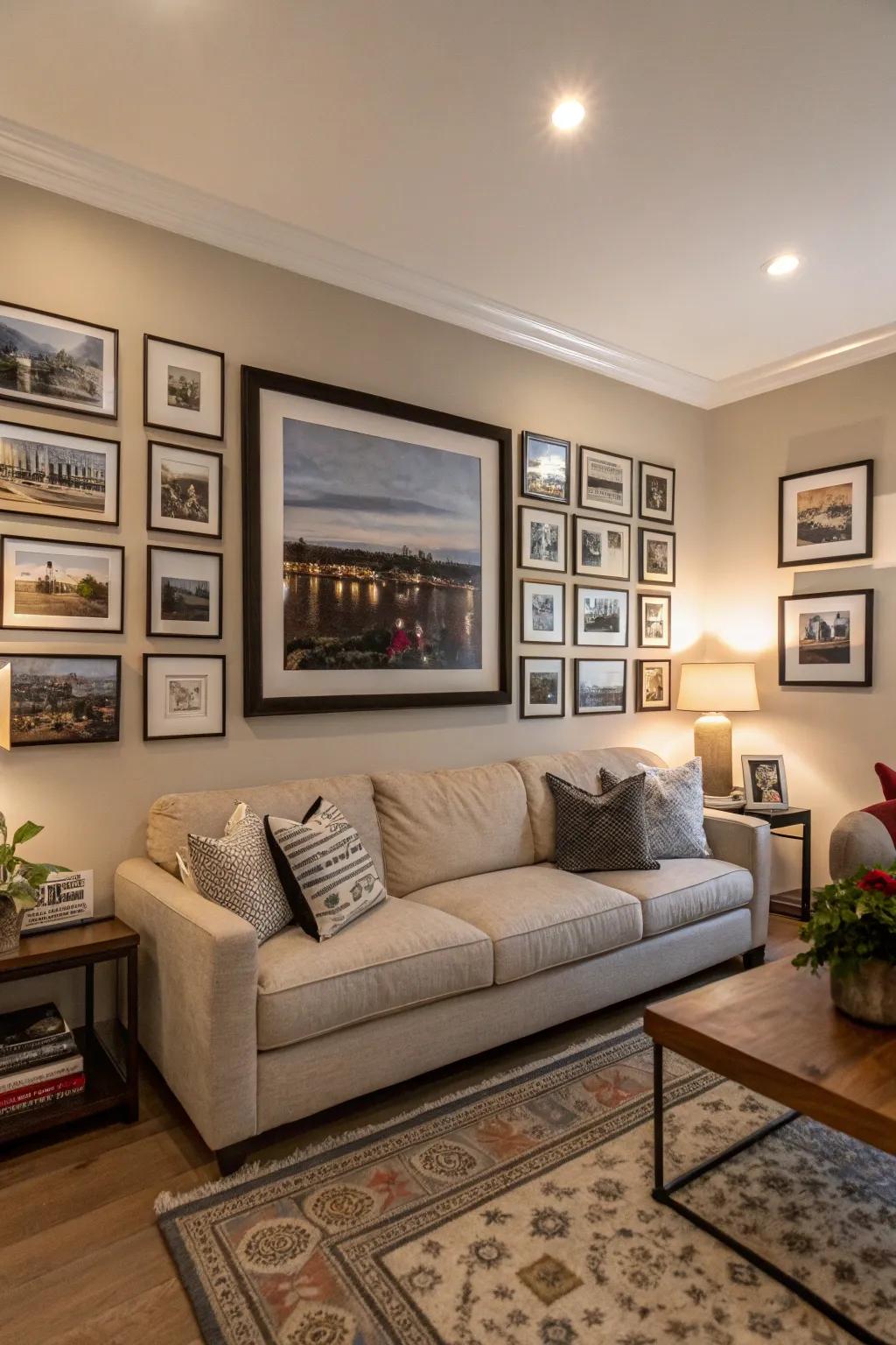 Surround with smaller frames