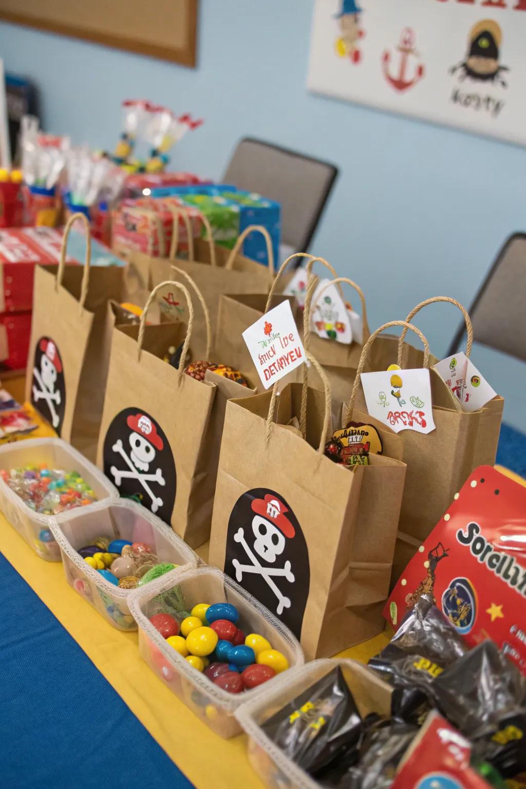 Thank your attendees with treasure-filled loot satchels.