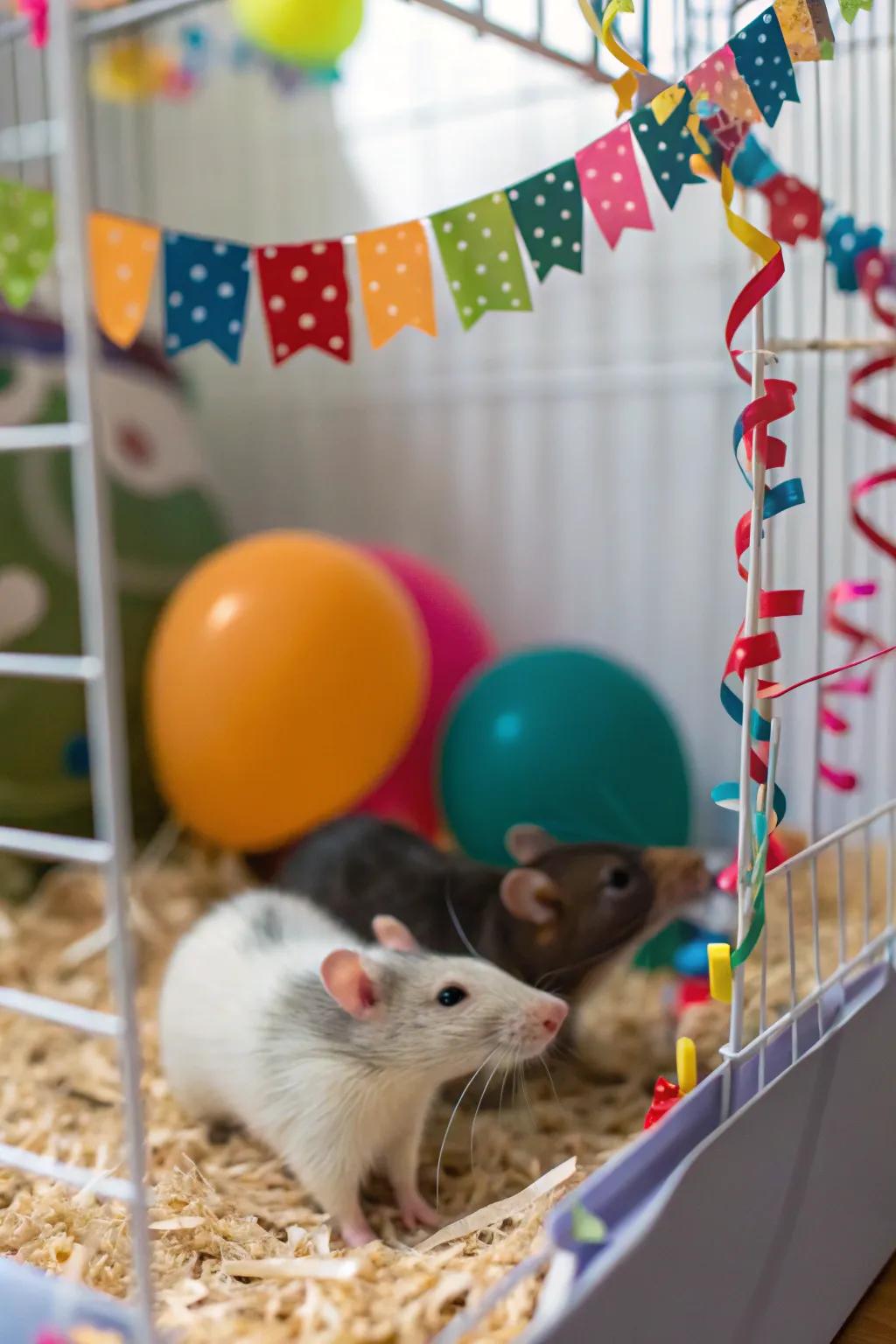 Themed accessories ensure the cage remains engaging and fresh.