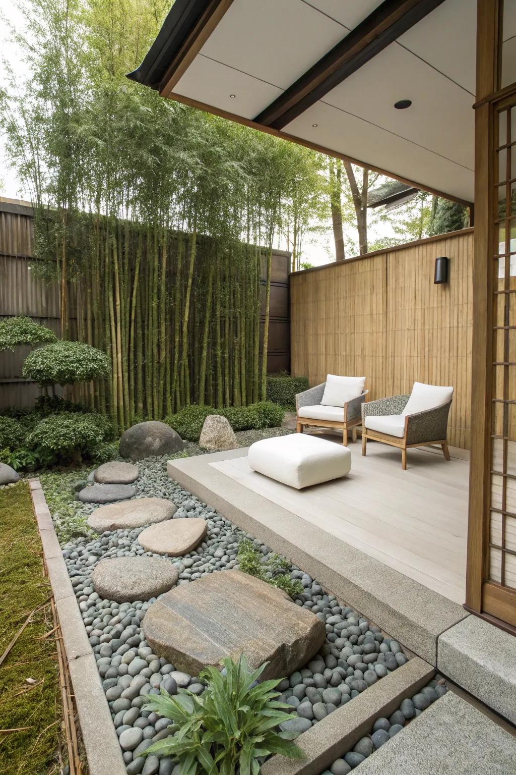 Japanese blueprint fashions a serene and sophisticated zone.