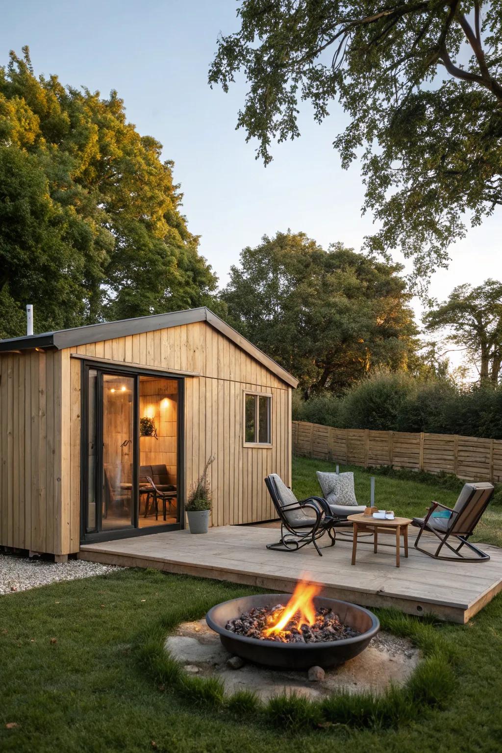 A cozy bonfire space for unforgettable evenings.
