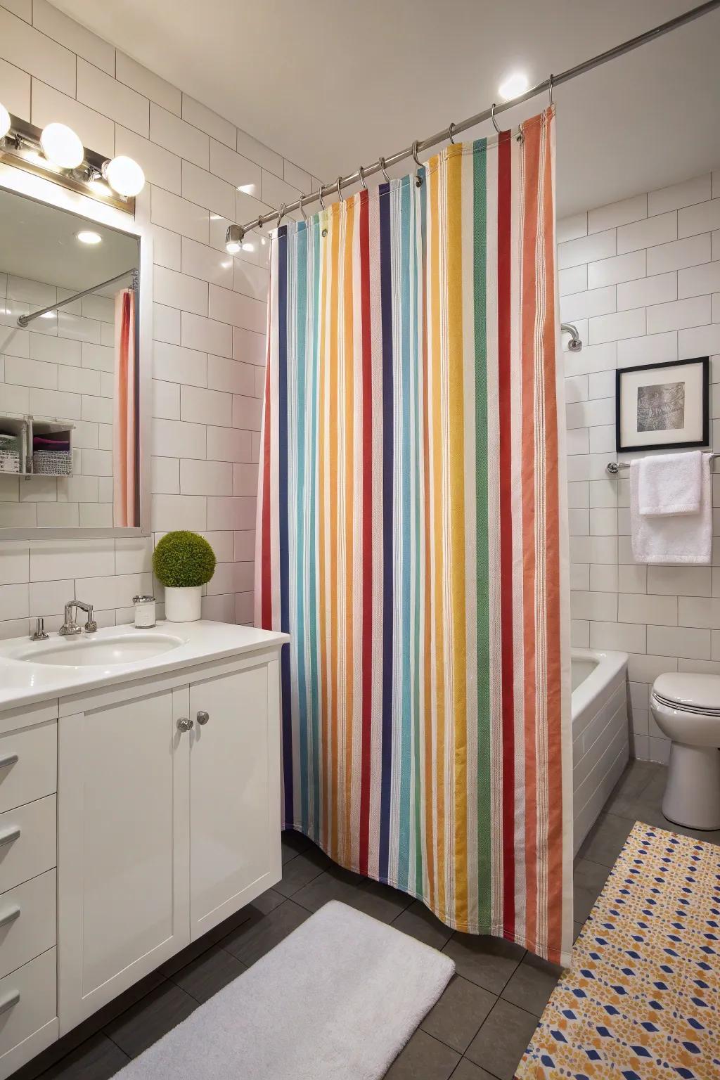 Modifying proportions can amplify the space of your bathroom.