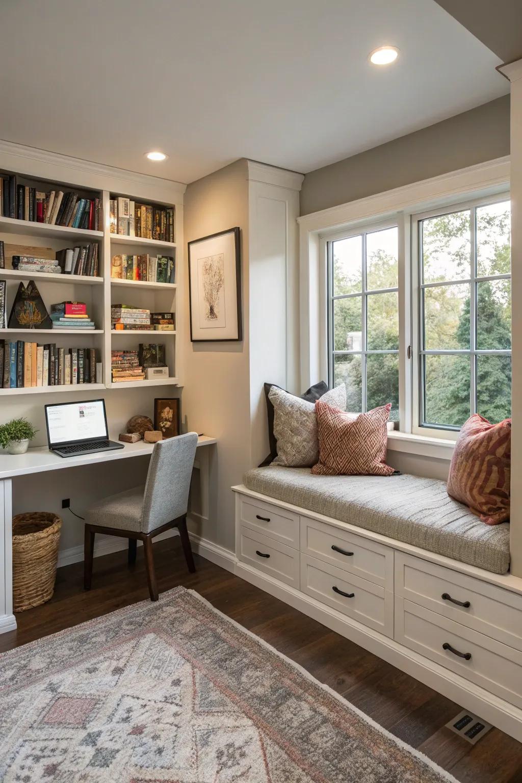 A tech-free area offers a tranquil retreat in your office.