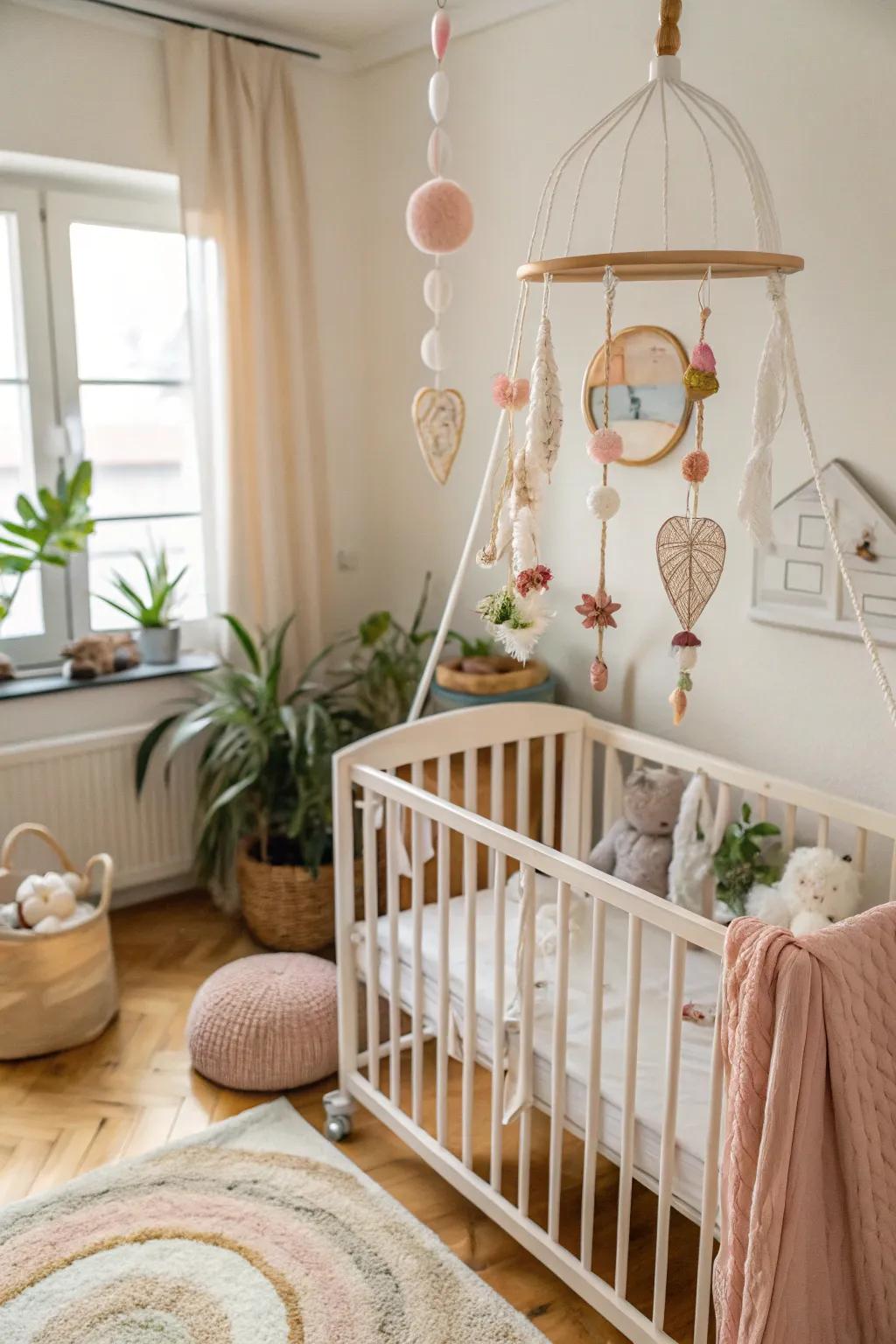 A kinetic sculpture mesmerizes and pacifies while lending charm.