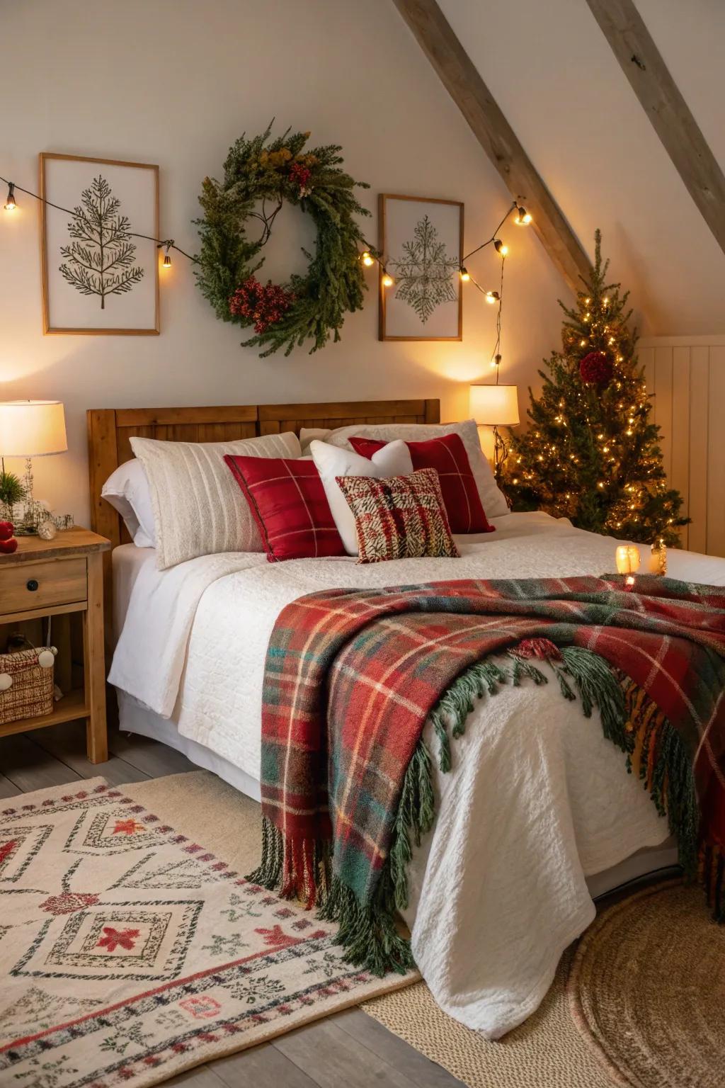 Seasonal decor which keeps the boudoir fresh and exciting.