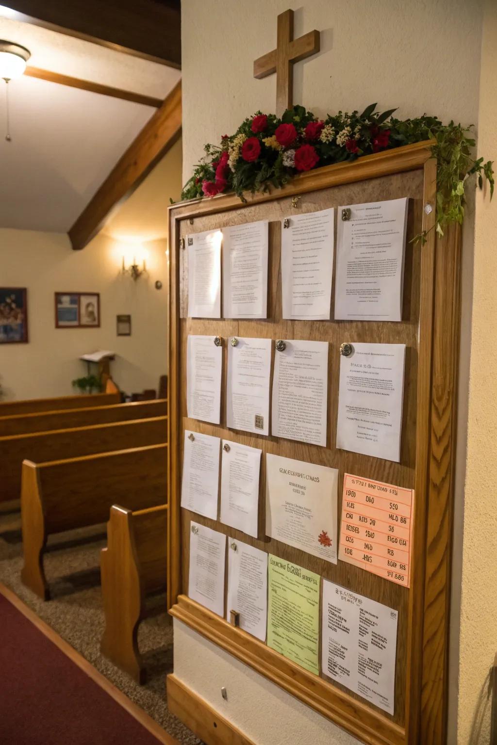 A central notice board that connects and informs the community.