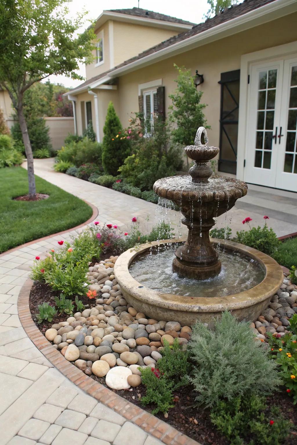 Vanishing fountains are streamlined and sophisticated.