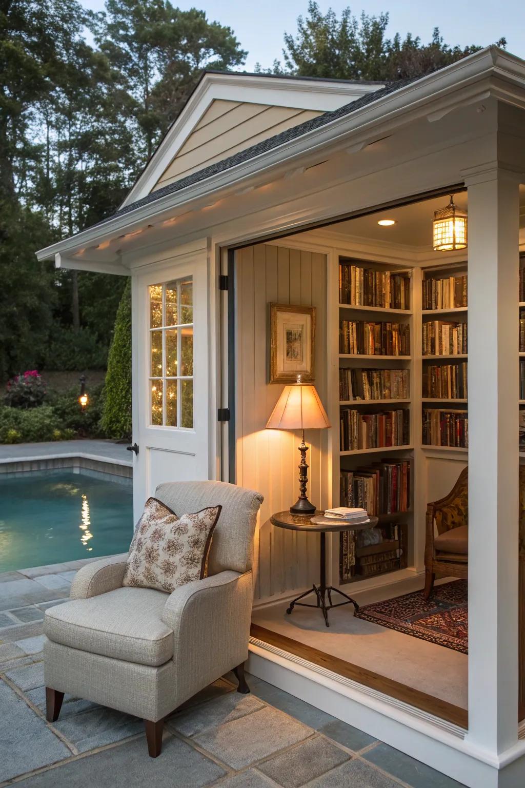 Discover a hidden treasure with a secret reading nook.