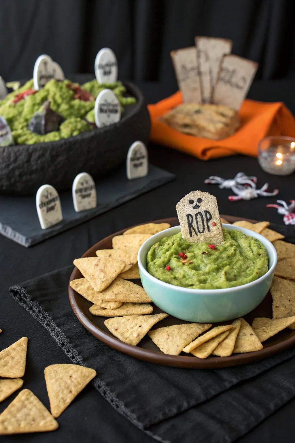 Sepulcher avocado immersion transforming snack juncture into a spectral occurrence.