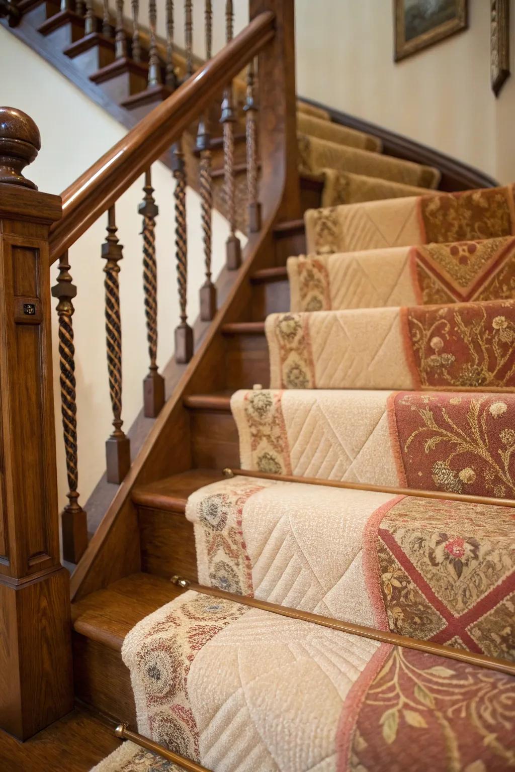 Textile inserts contribute warmth and texture.