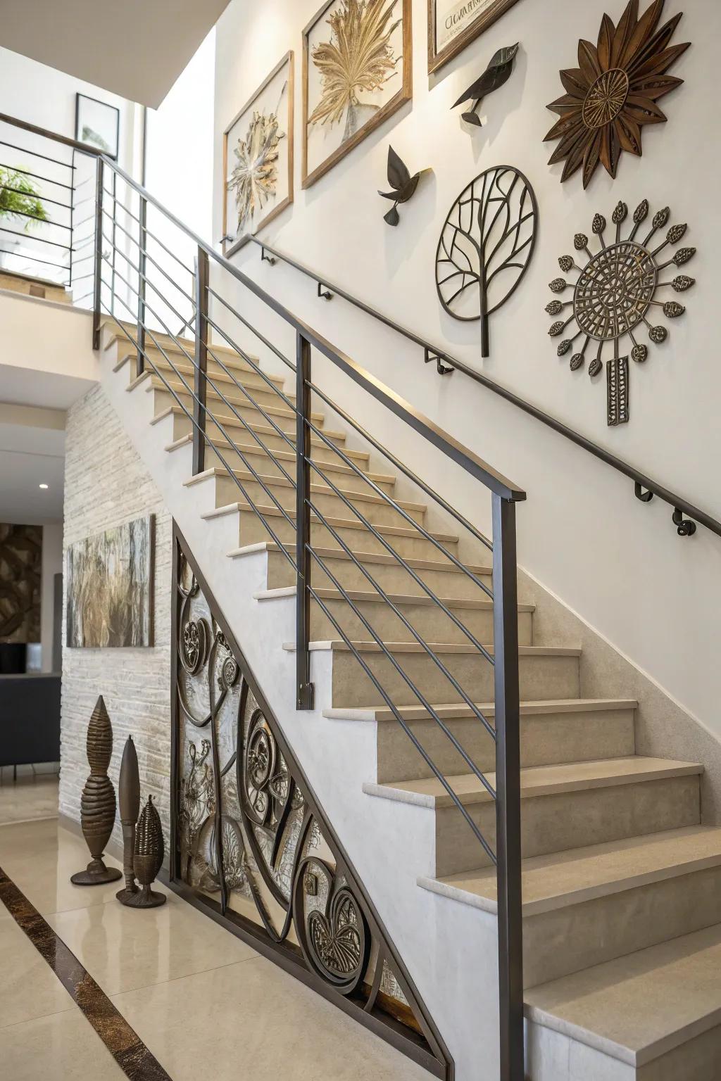 Metal touches introduce a modern industrial impression.