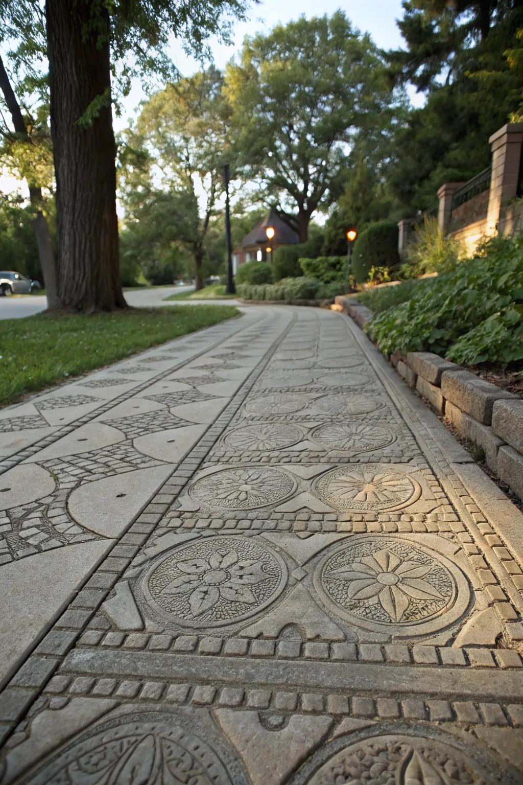 Bring back nostalgia through vintage-style walkways.